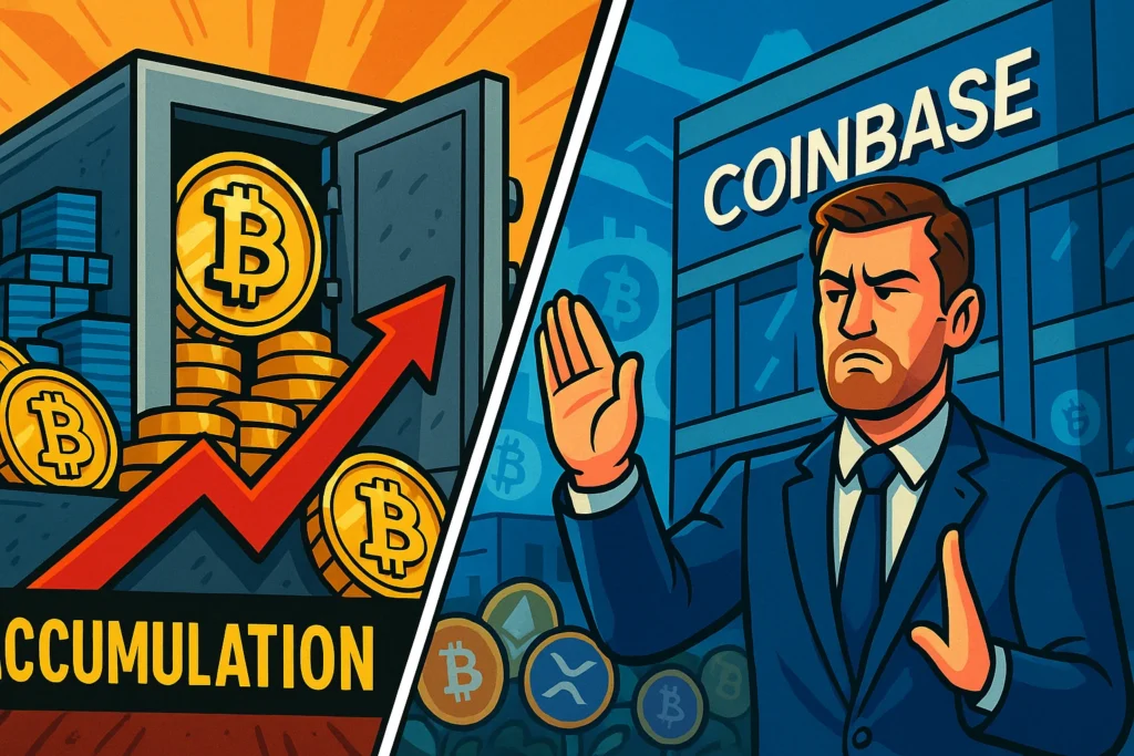 Coinbase Bitcoin News Rejection