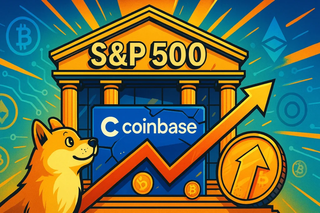 Crypto News Coinbase Becomes First Crypto Firm in SP 500