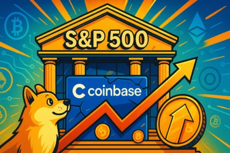 Crypto News Coinbase Becomes First Crypto Firm in SP 500