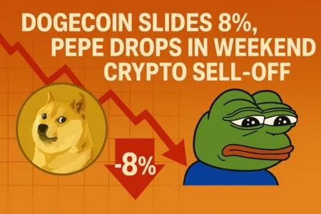 Dogecoin Slides 8%, Pepe Drops in Weekend Crypto Sell-Off