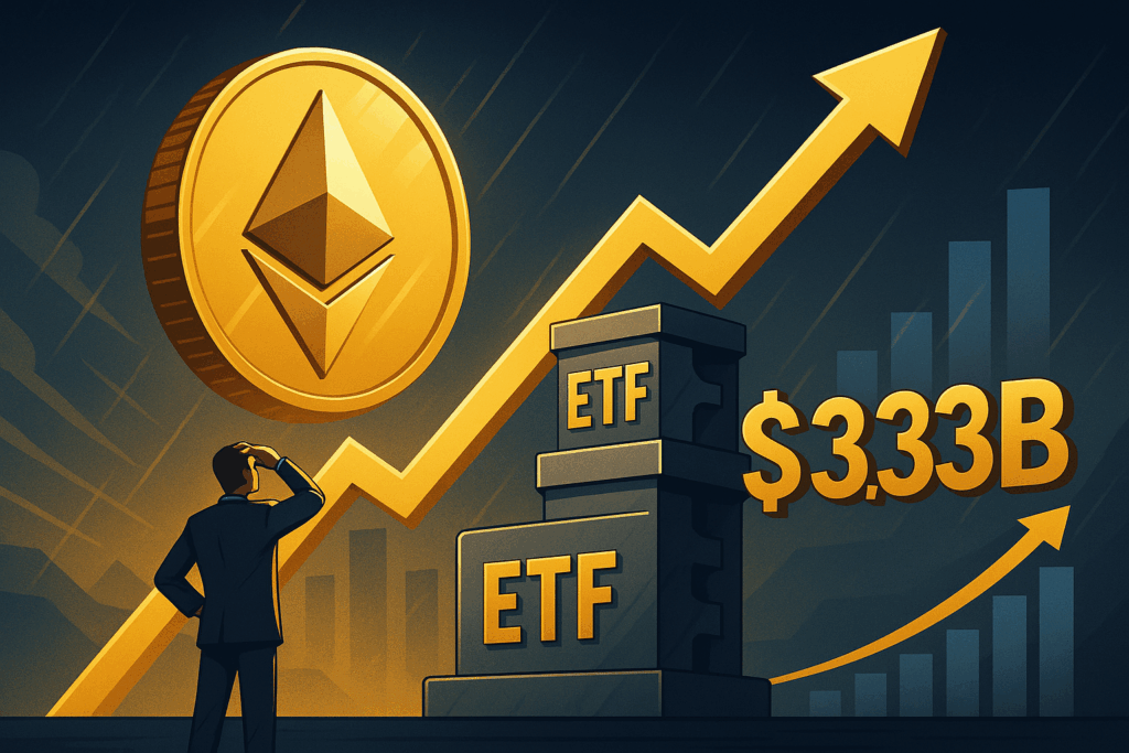Spot Ethereum ETF Inflows Hit Record $3.33B After 15-Day Streak